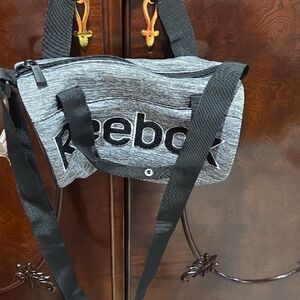 Reebok Gray and Black Men's Bag